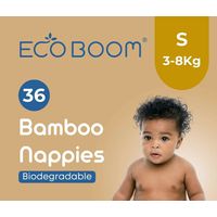 Eco Boom Bamboo Baby Nappies S (3-8Kg)
